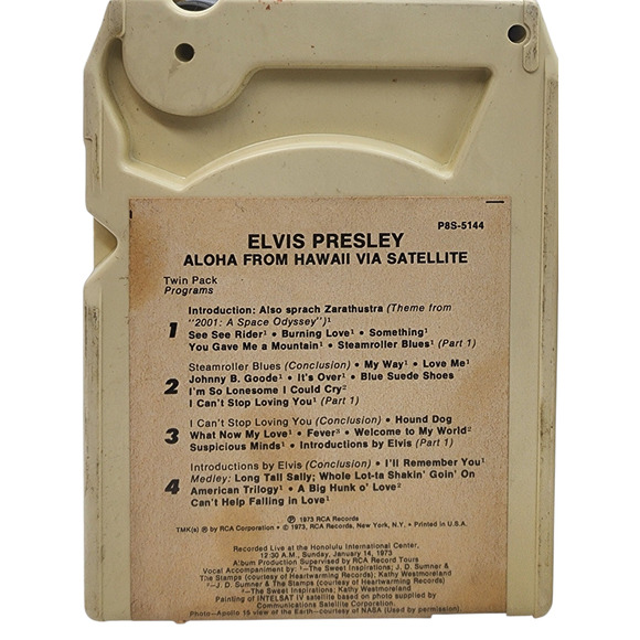 Set Of Three Elvis Presley 8-Tracks Aloha From Hawaii The Wonderful World Of Chr - Picture 5 of 7
